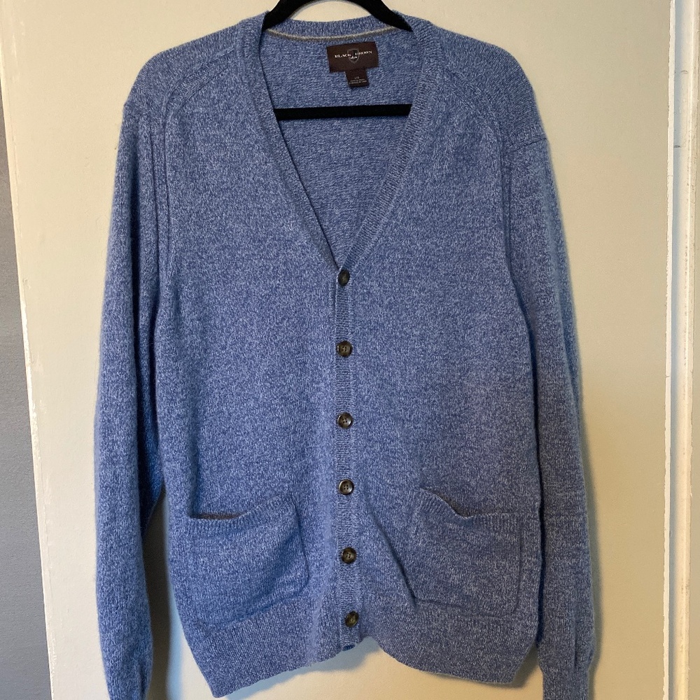Black Brown 1826 lambwool men’s cardigan size L